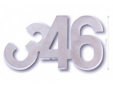 Číslice "1" 15cm nerez IN